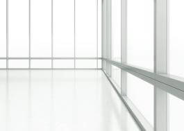 חלונות ללא אפשרות פתיחה בבניין משרדים