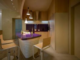 שילוב תאורה בתקרת גבס במטבח מעניקה מראה מעוצב ופרקטית