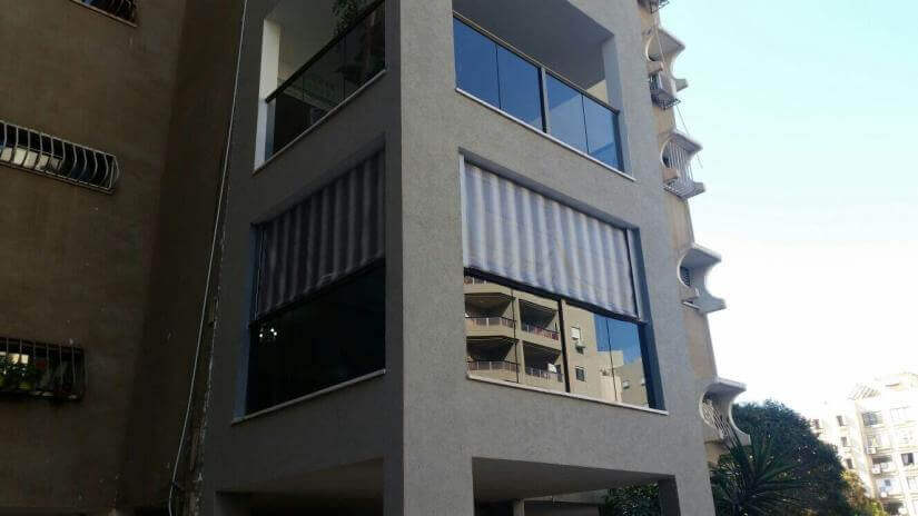 סוכך מסך - מבט חיצוני