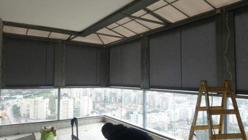 סוכך מסך - מבט פנימי