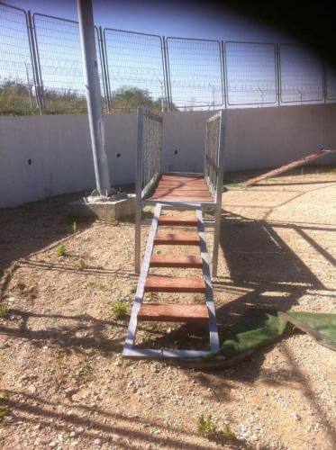 התקנה של מתקן לאילוף כלבים